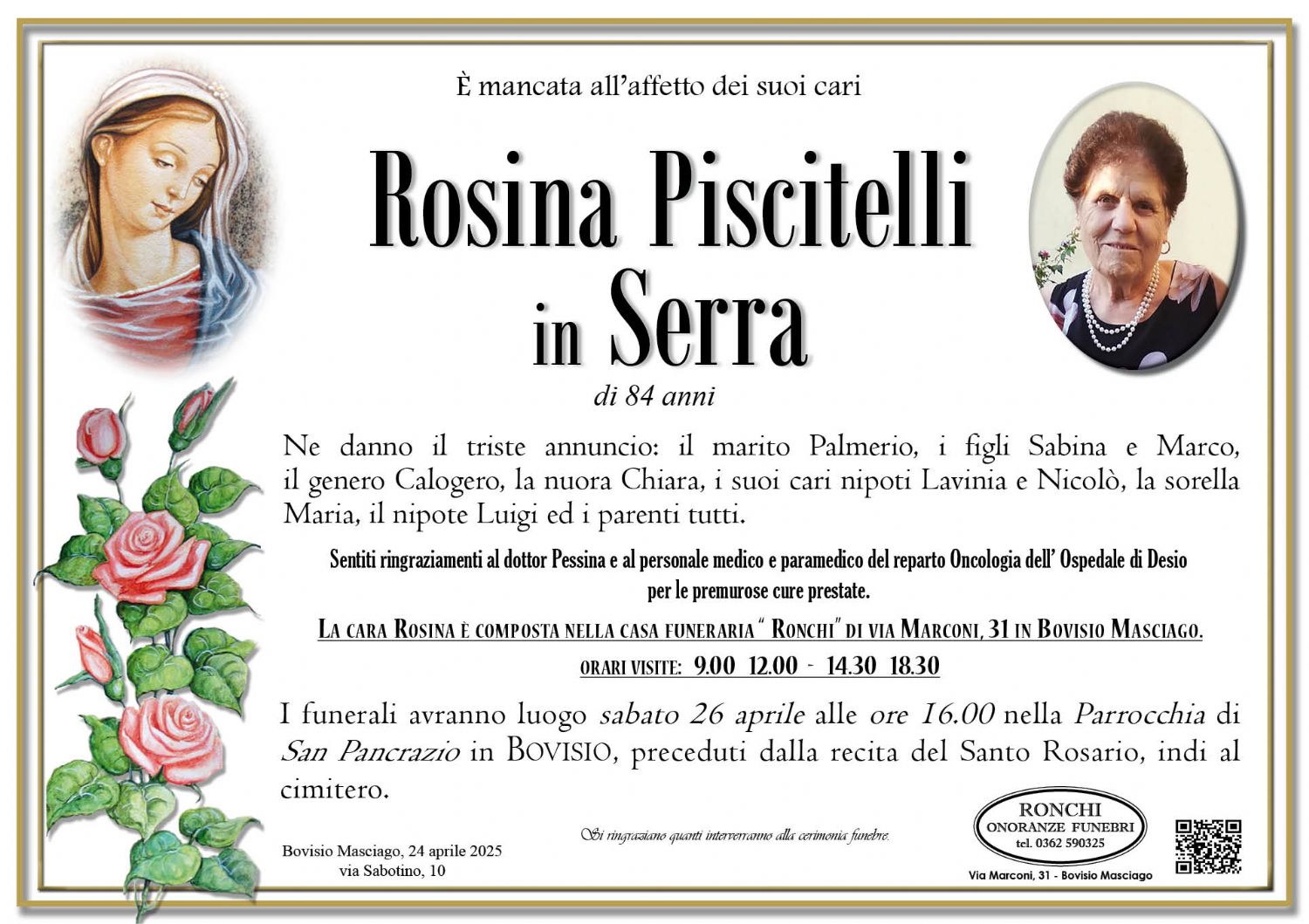Rosina Piscitelli  Serra