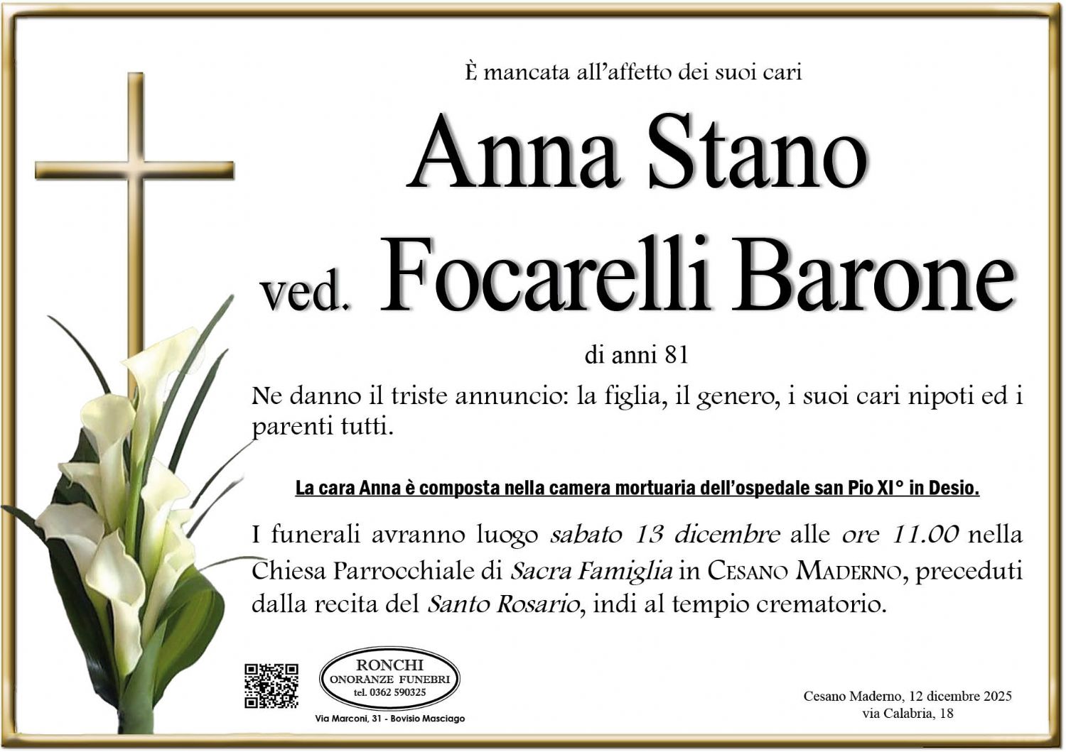 Anna Stano Focarelli Barone