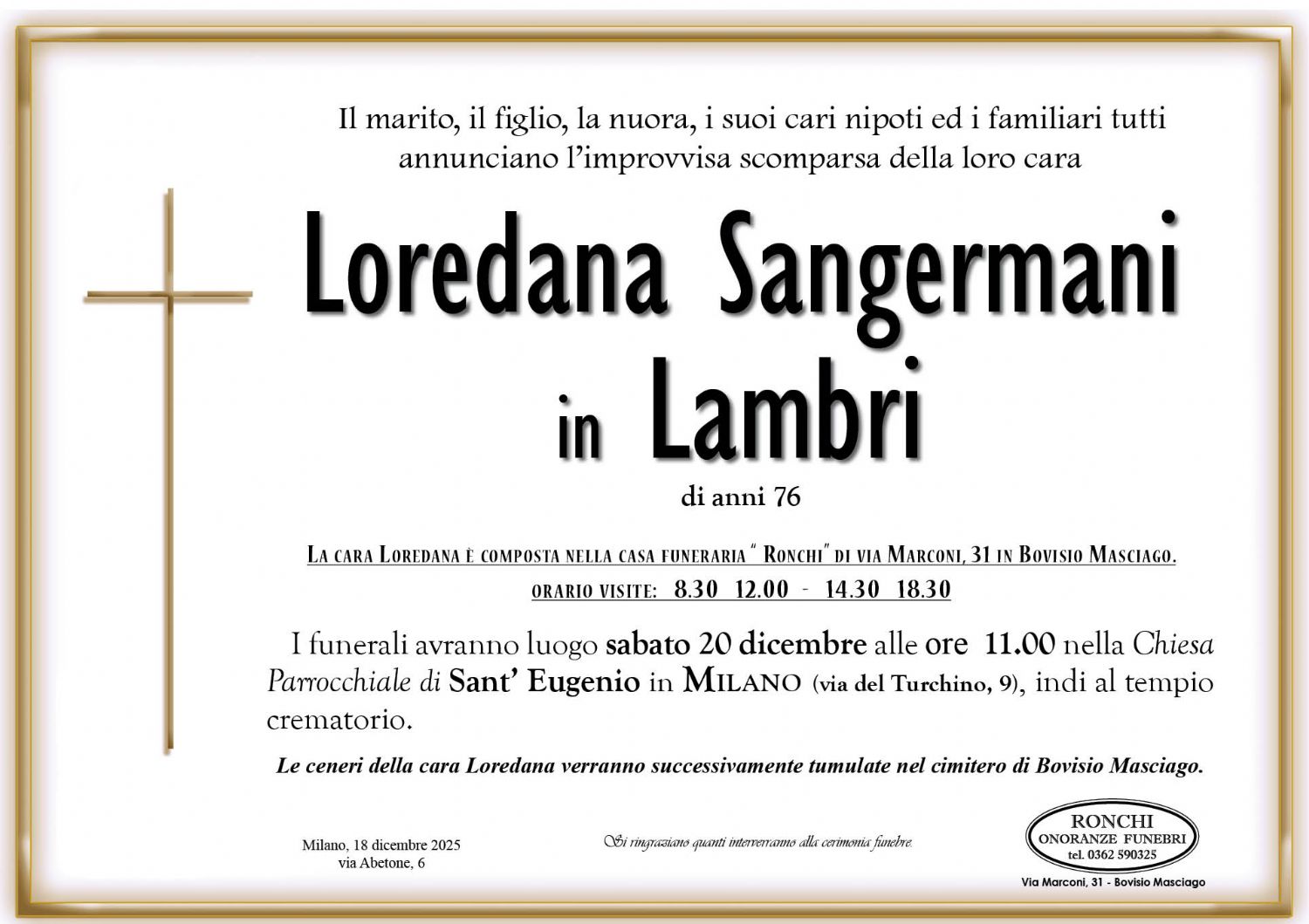 Loredana Sangermani  Lambri