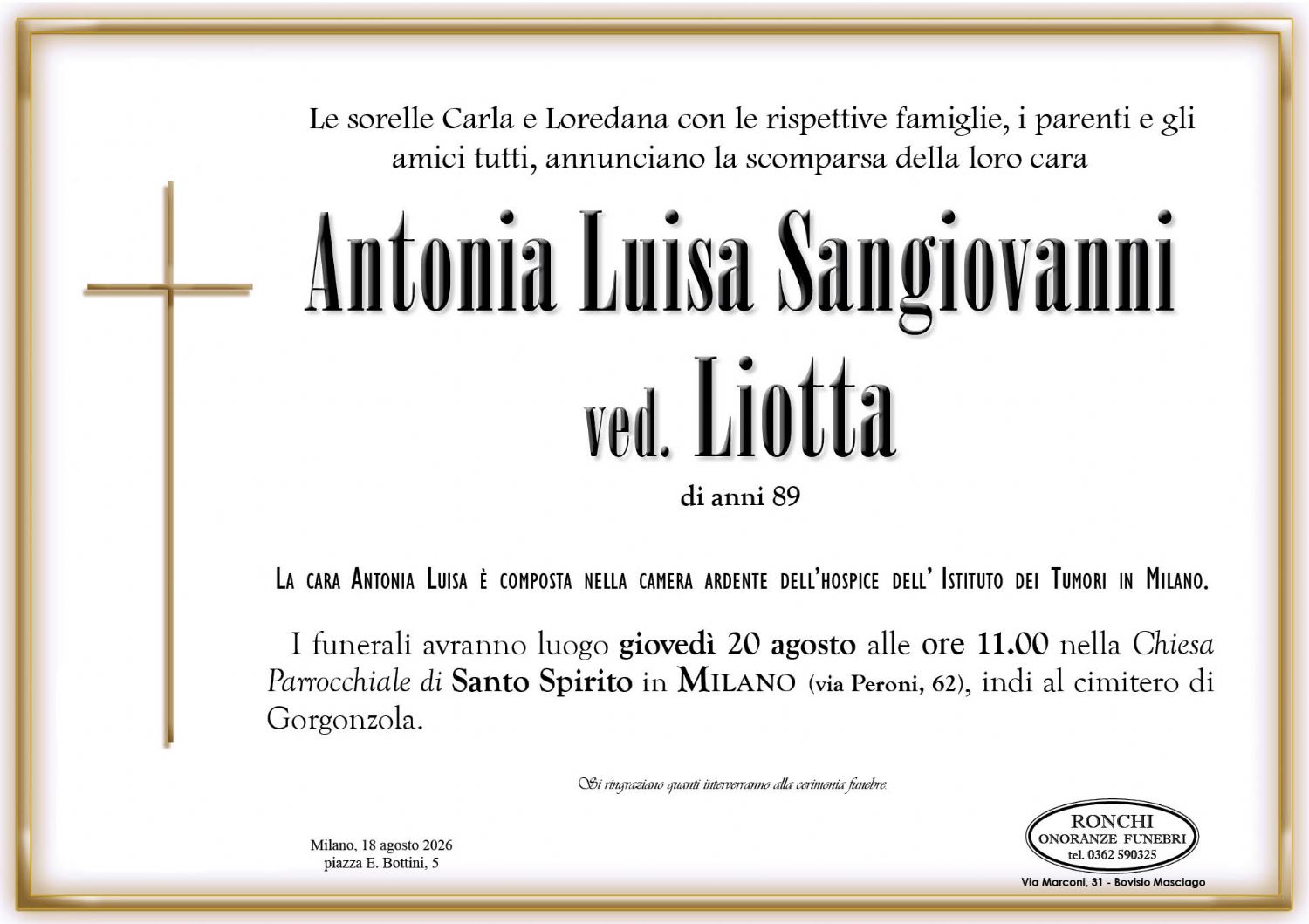 Antonia Luisa Sangiovanni  Liotta
